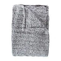 Marled Sherpa Blanket 50in x 60in