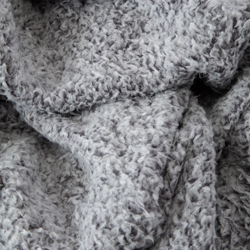 Marled Sherpa Blanket 50in x 60in