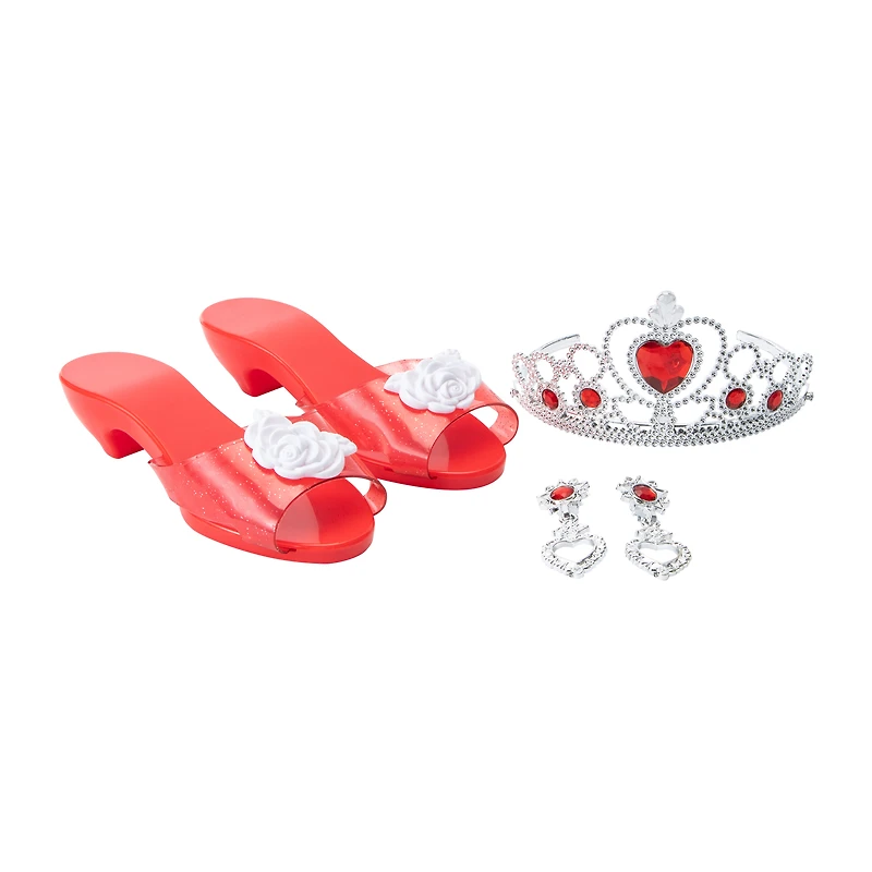 Sparkle Stars Red Princess Shoes & Tiara Set