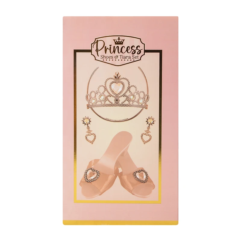 Sparkle Stars Pink Princess Shoes & Tiara Set