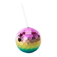 Ombre Disco Ball Sipper