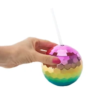 Ombre Disco Ball Sipper
