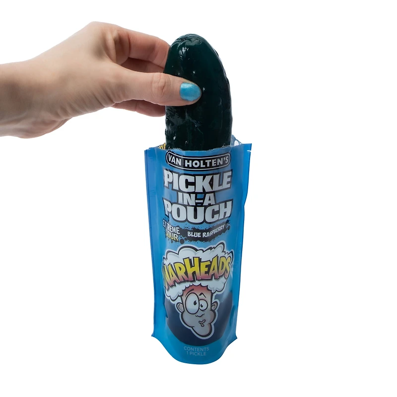 Van Holten's Warheads® Extreme Sour Blue Raspberry Dill Pickle in a Pouch