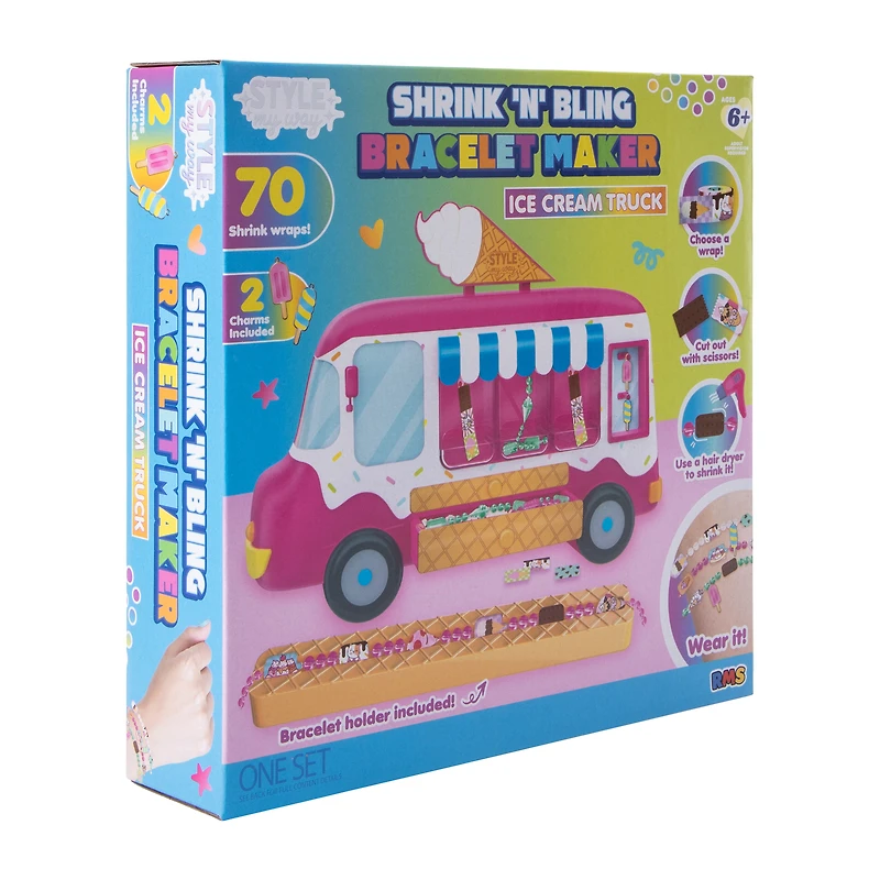 Style My Way Shrink N' Bling Bracelet Maker Ice Cream Truck Set
