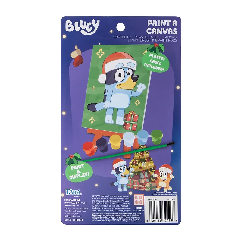 Licensed Christmas Paint  A Canvas Set