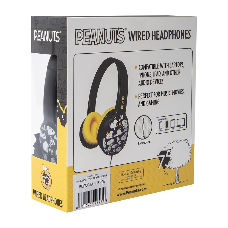 Peanuts® Wired Headphones