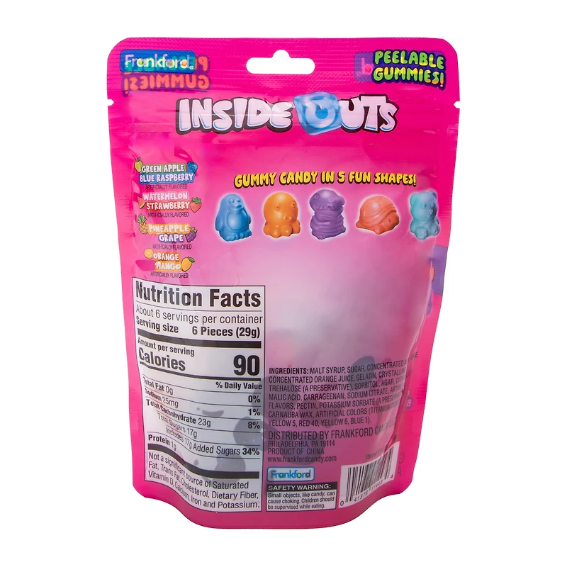 Inside Outs Peelable Gummy Candy 6oz