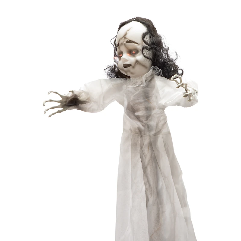 Halloween Haunted Doll LED Animatronic 3ft.