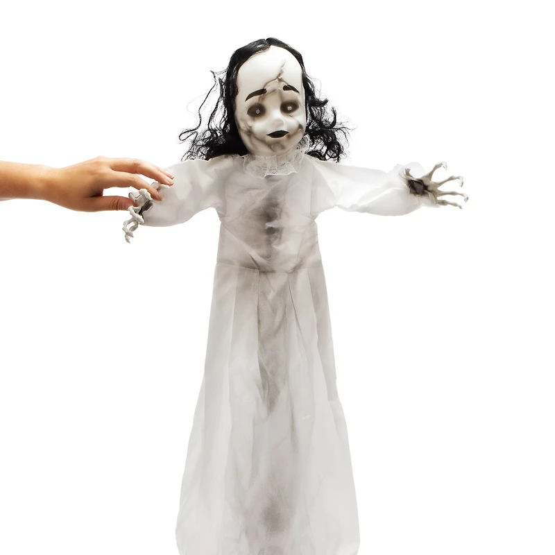 Halloween Haunted Doll LED Animatronic 3ft.