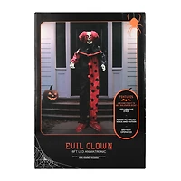 Halloween Evil Clown LED Animatronic 6ft.