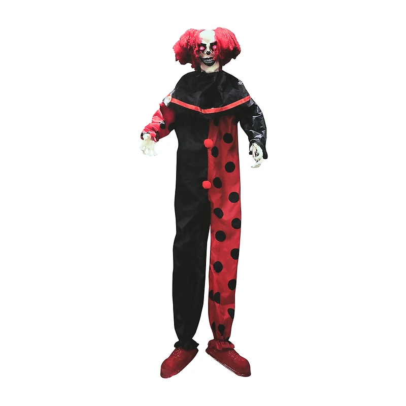 Halloween Evil Clown LED Animatronic 6ft.