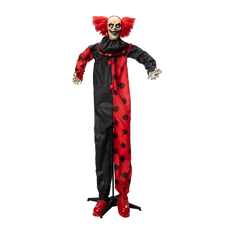 Halloween Evil Clown LED Animatronic 6ft.