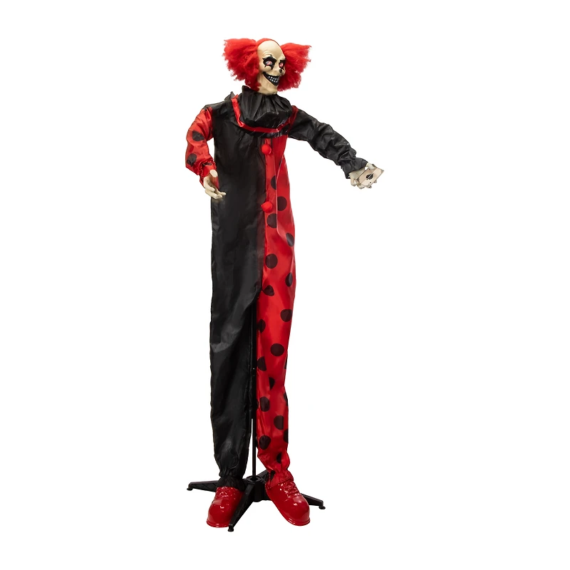 Halloween Evil Clown LED Animatronic 6ft.