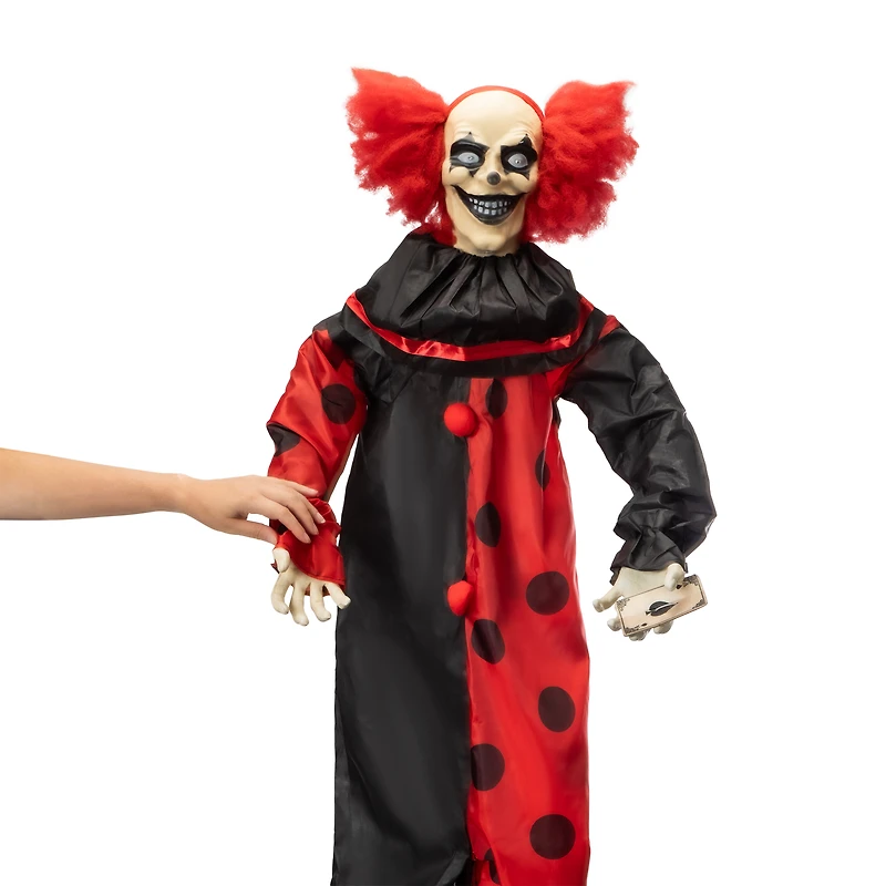Halloween Evil Clown LED Animatronic 6ft.