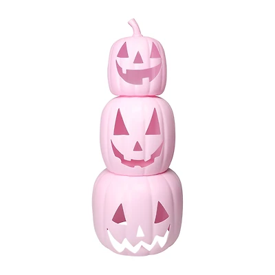 Pink Halloween Stacking Pumpkin