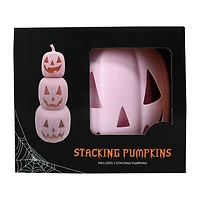 Pink Halloween Stacking Pumpkin