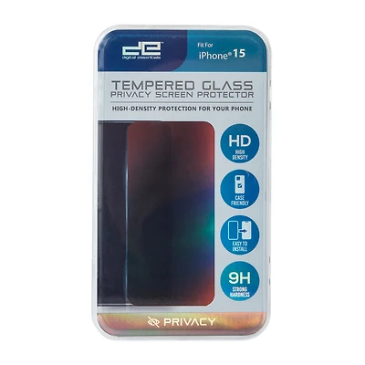 iPhone 15® Tempered Glass Privacy Screen Protector