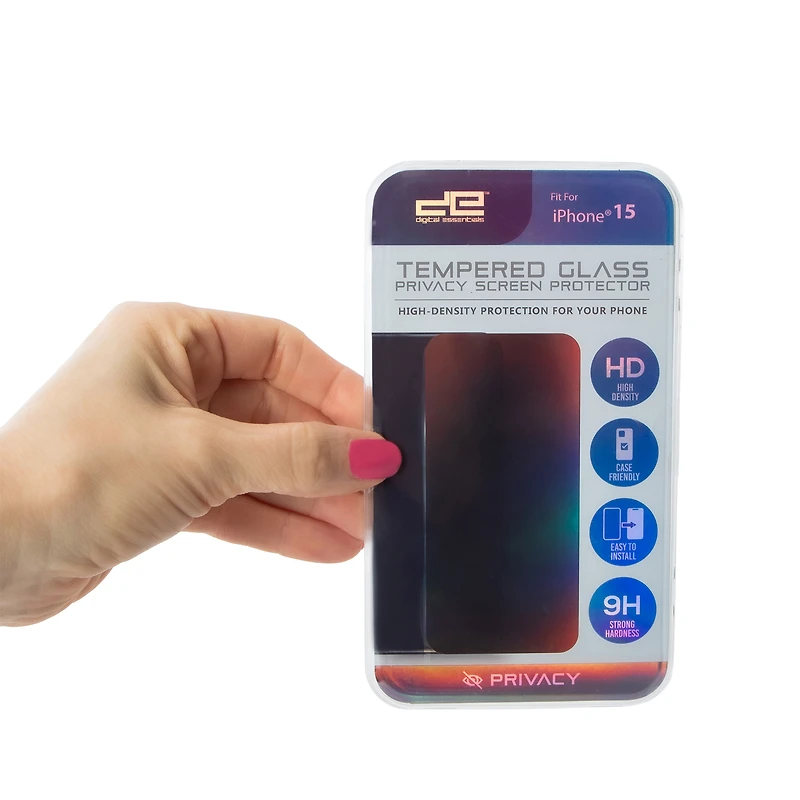 iPhone 15® Tempered Glass Privacy Screen Protector