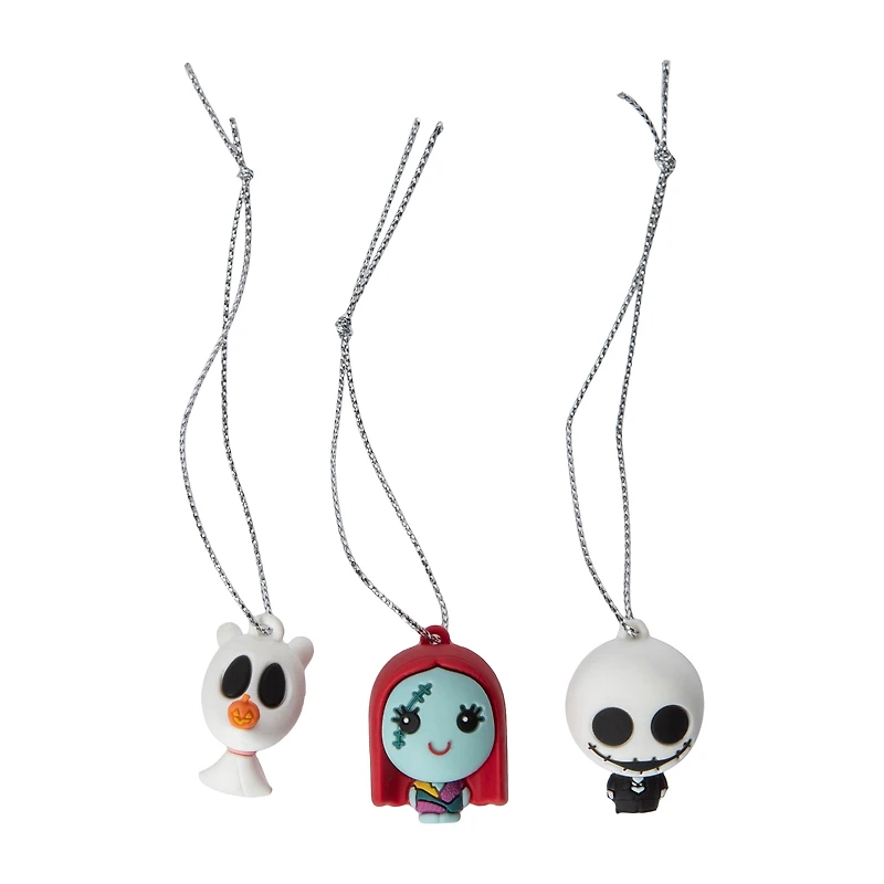 Disney Tim Burton's The Nightmare Before Christmas Mini Christmas Tree Ornaments 3-Pack