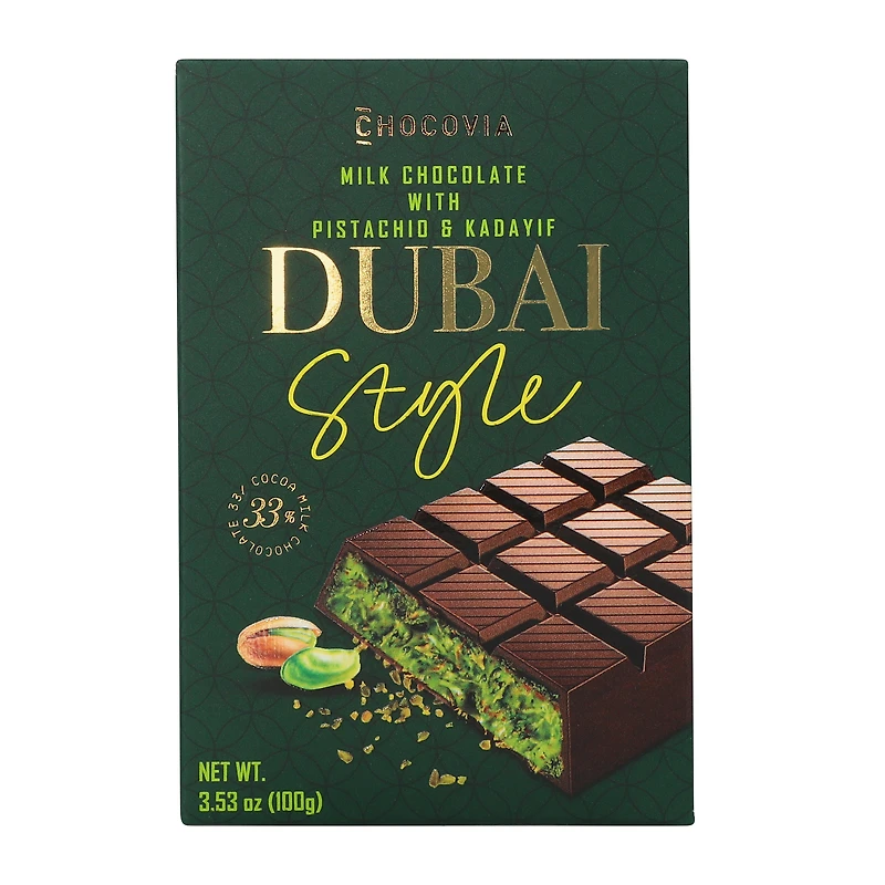 Chocovia Dubai Style Milk Chocolate 3.53oz