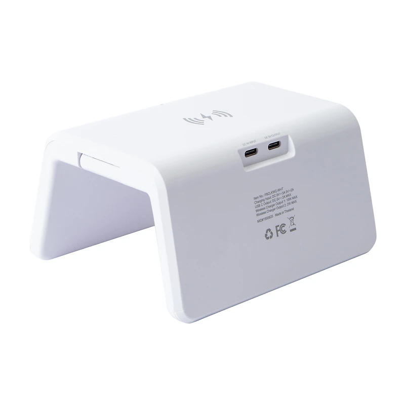 Wireless Charging Clock W/ Mirror Screen