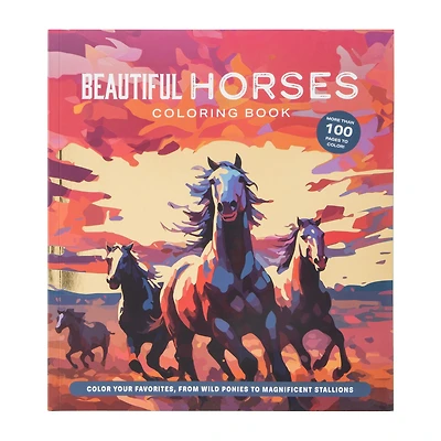 Beautiful Horses Coloring Book