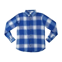 Plaid Flannel Button-Down Shirt