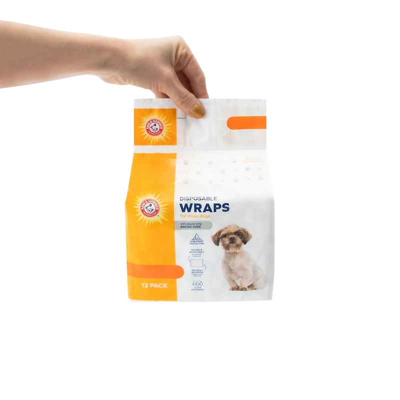 Arm & Hammer™ Small Male Dog Disposable Wraps 12-Pack