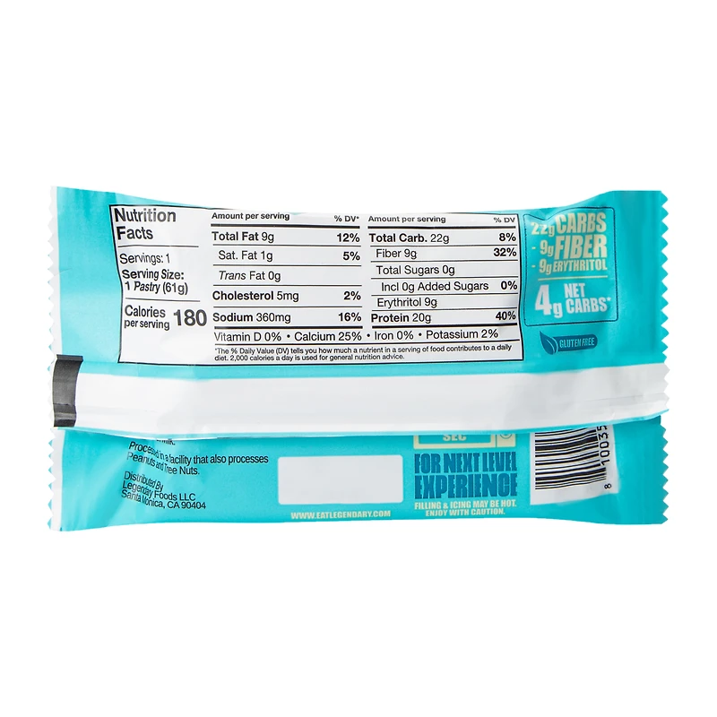 Legendary Foods™ Brown Sugar Cinnamon Flavored Protein Pastry 2.2oz