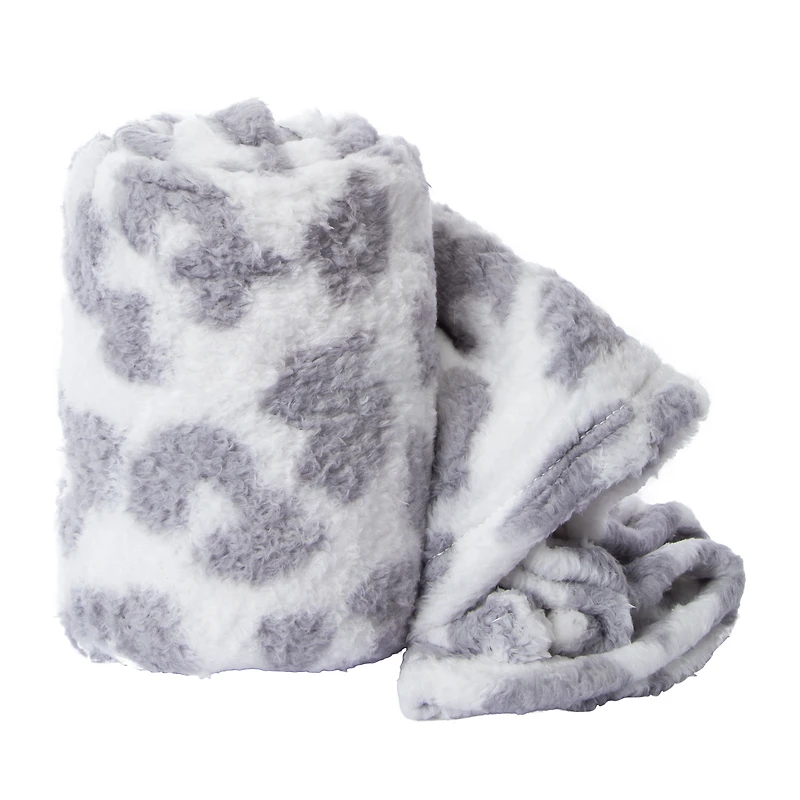 Luxe Collection Printed Sherpa Blanket 50inx60in