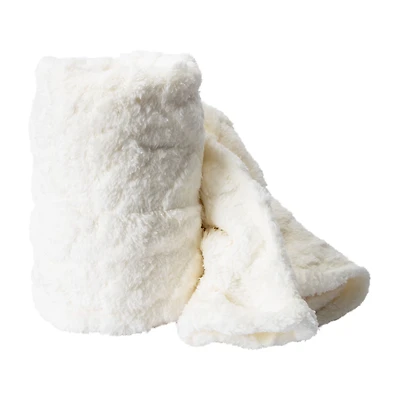 Luxe Collection Jacquard Cable Knit Blanket 50in x 60in