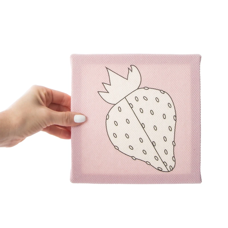 Punch Needle Strawberry Canvas Kit