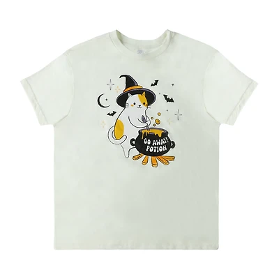 Cat Witch Go Away! Potion Graphic Tee