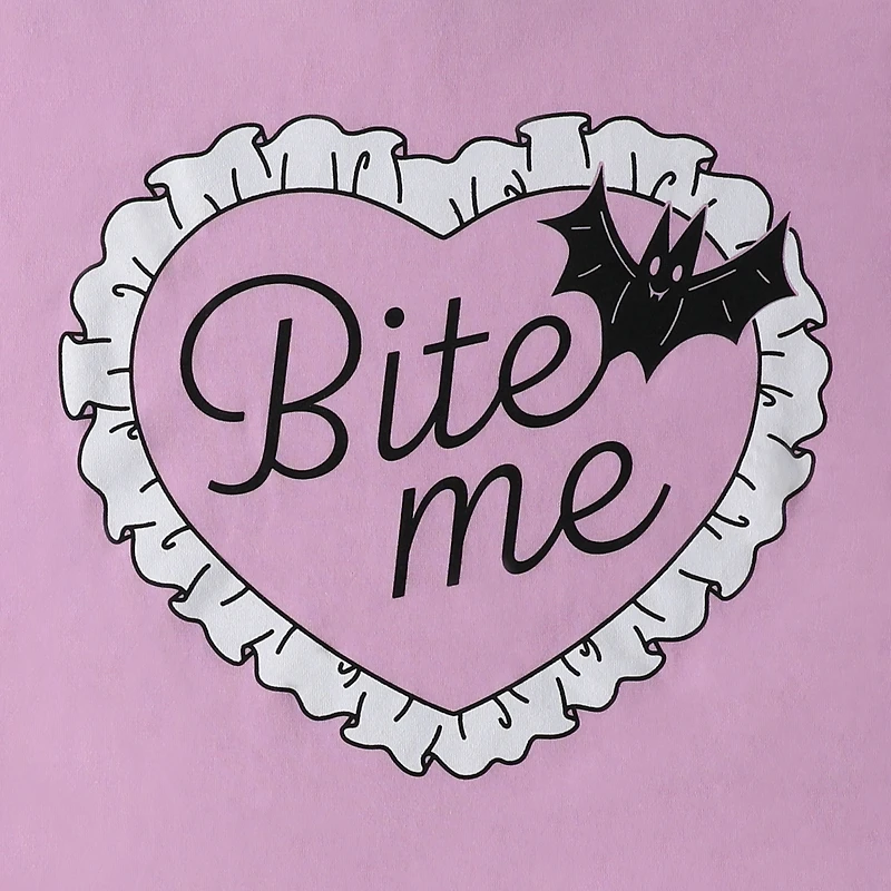 Halloween Bat Bite Me Graphic Tee