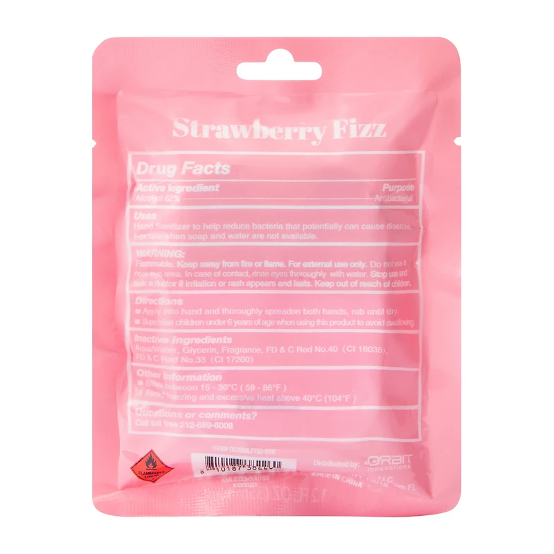 Strawberry Fizz Hand Sanitizer 1.2oz