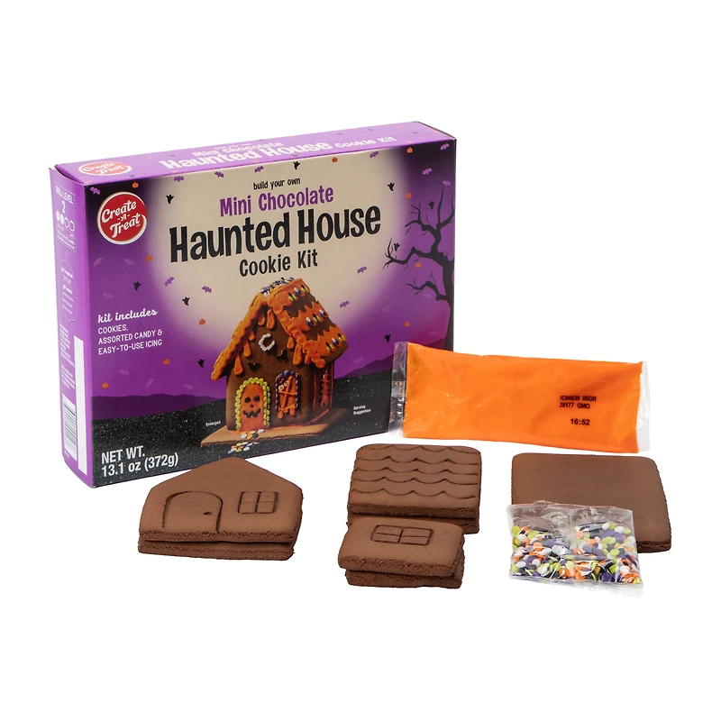 Create-A-Treat™ Build Your Own Mini Chocolate Haunted House Cookie Kit 13.1oz