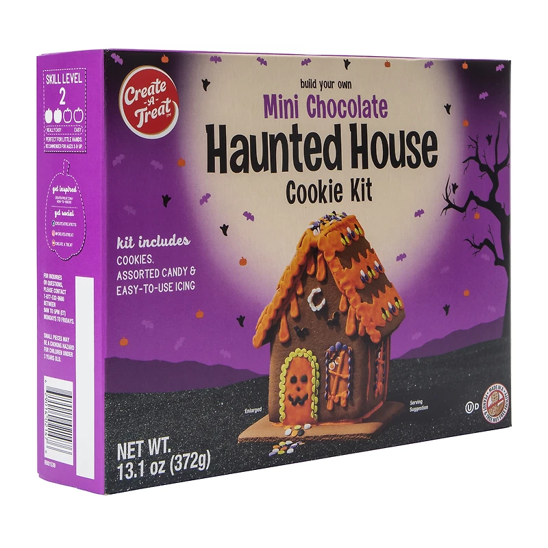 Create-A-Treat™ Build Your Own Mini Chocolate Haunted House Cookie Kit 13.1oz