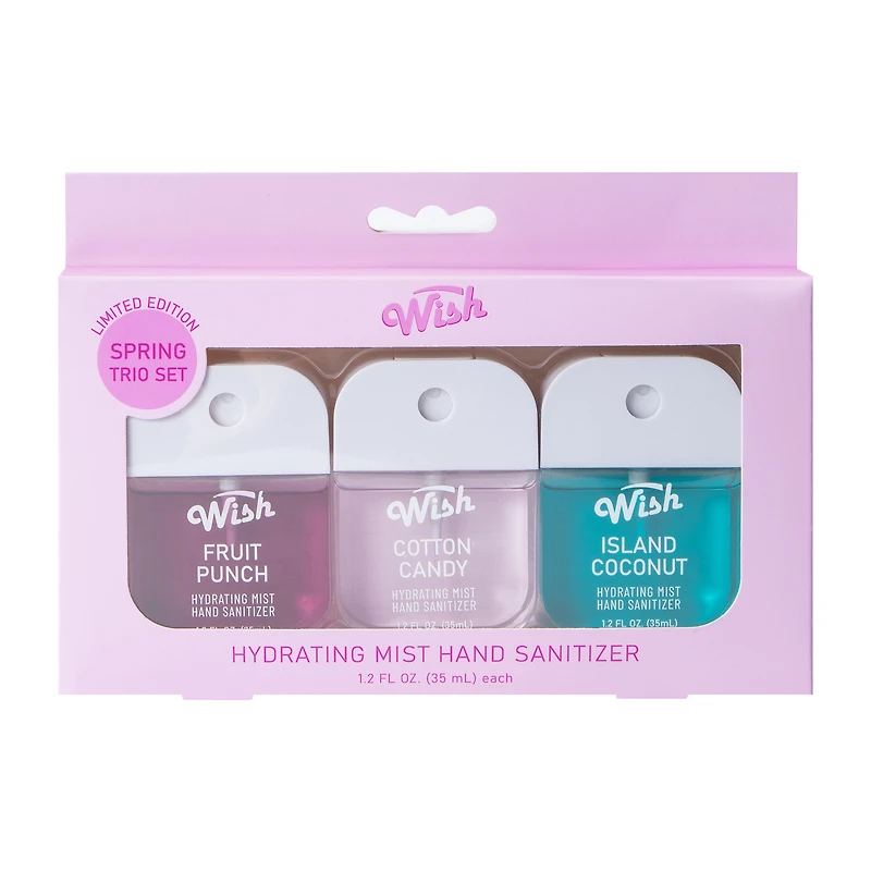 Wish Limited Edition Hydrating Mist Hand Sanitizer Spring Trio Set 1.2oz
