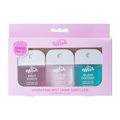 Wish Limited Edition Hydrating Mist Hand Sanitizer Spring Trio Set 1.2oz