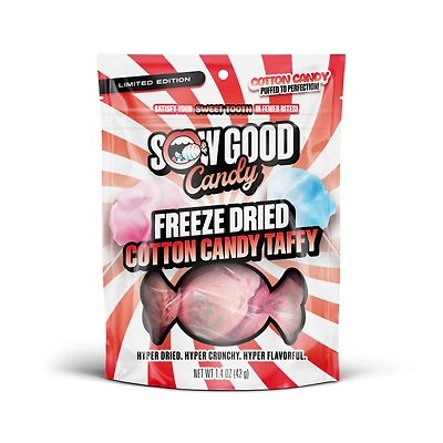 Sow Good Limited Edition Freeze Dried Cotton Candy Taffy 1.75oz