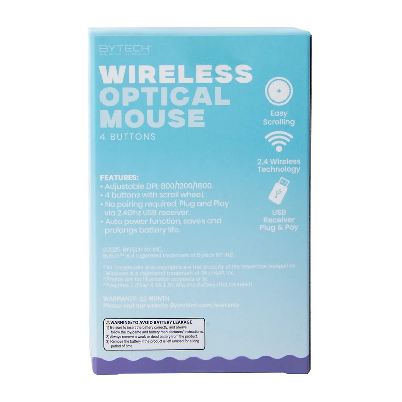 Wavy Wireless Optical Mouse