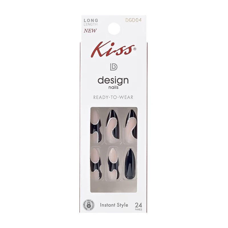 Kiss® Design Nails Long Length 24-Pack