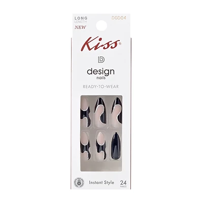 Kiss® Design Nails Long Length 24-Pack