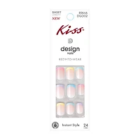 Kiss® Design Nails Short Length 24-Pack