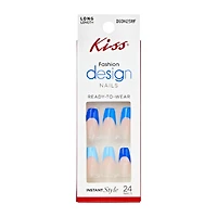 Kiss® Design Nails Long Length 24-Pack