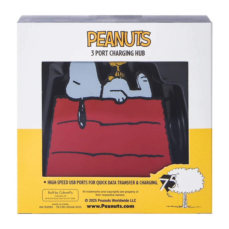 Peanuts® 3 Port Charging Hub