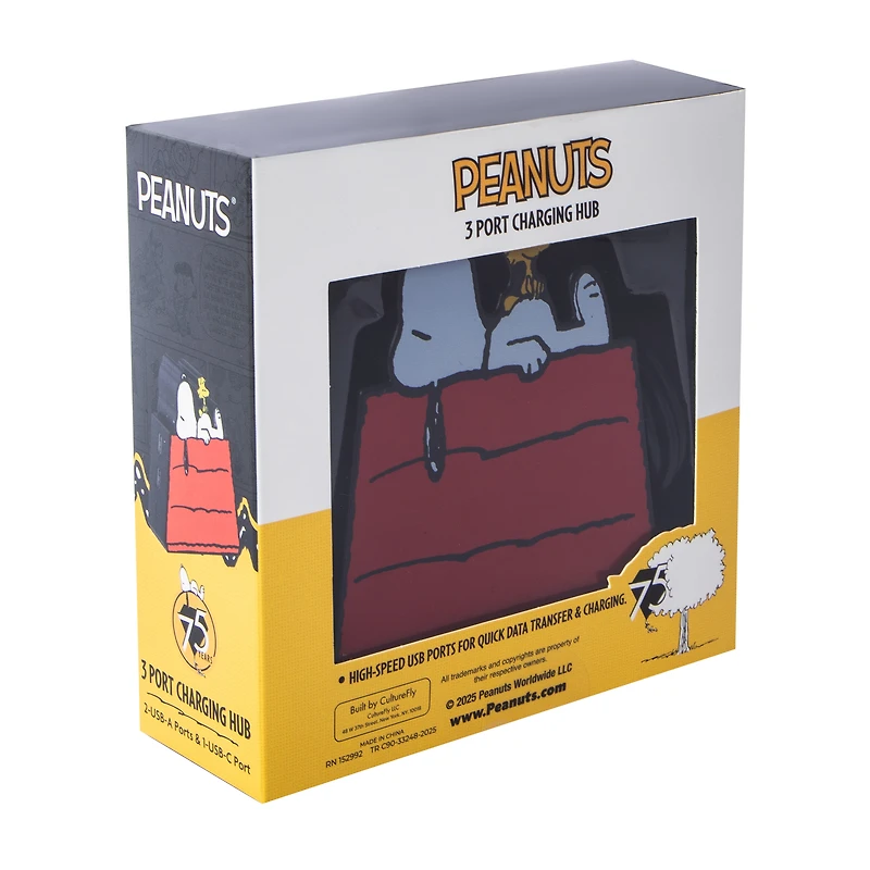 Peanuts® 3 Port Charging Hub