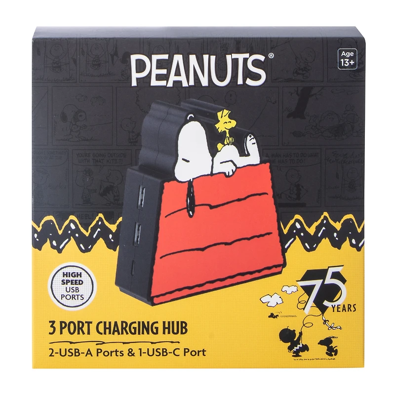 Peanuts® 3 Port Charging Hub
