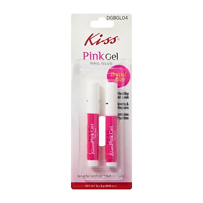 Kiss® Pink Gel Nail Glue 2-Pack 0.14oz