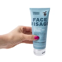 Cedar & Sage® Face Visage Face Scrub Charcoal For Men 8oz